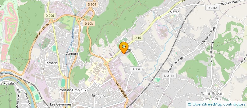 localisation de l'entreprise CEVENNES ENERGIES  SAINT-PRIVAT-DES-VIEUX