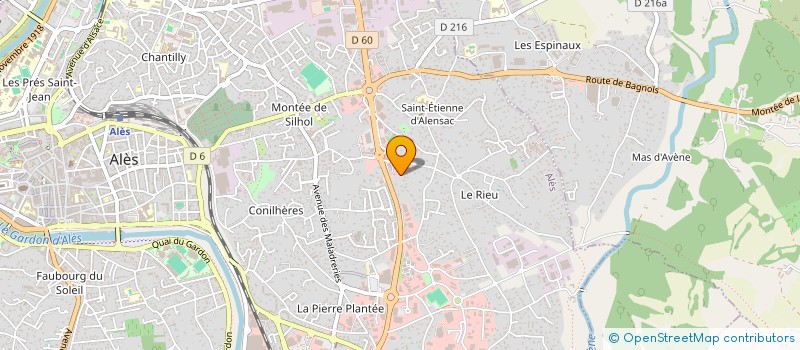 localisation de l'entreprise CEVENNES FLEURS à ALES