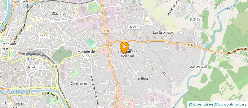 localisation de l'entreprise CEVENNES IMMO à ALES