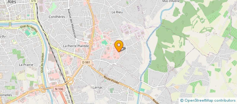 localisation de l'entreprise CEVENNES MARQUAGE ROUTIER  ALES