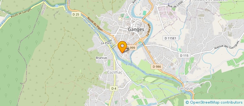 localisation de l'entreprise CEVENNES MENUISERIES à GANGES