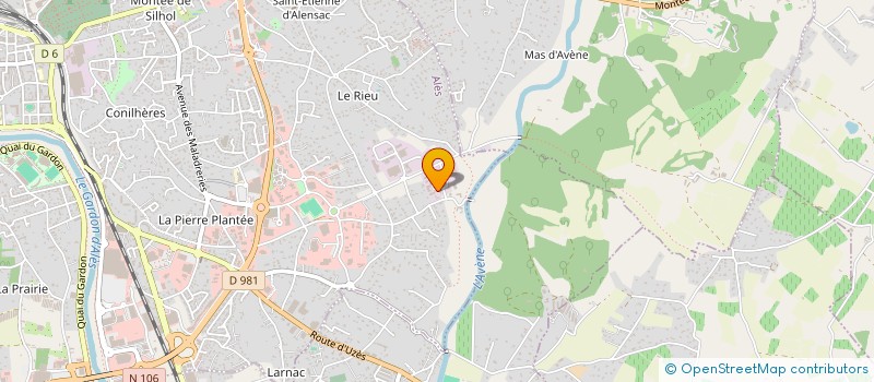 localisation de l'entreprise CEVENNES METALLERIE à ALES
