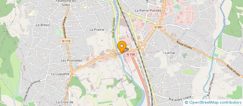 localisation de l'entreprise CEVENNES SPORTS à ALES