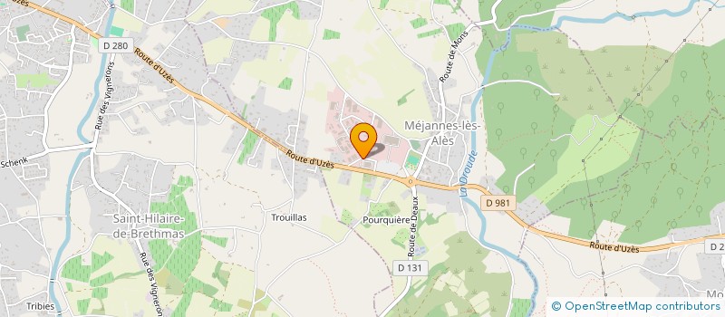 localisation de l'entreprise CEVENNES SYSTEMES à MEJANNES-LES-ALES