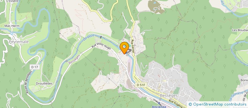 localisation de l'entreprise CEVENNES VACANCES à BESSEGES