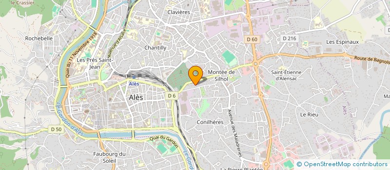 localisation de l'entreprise CEVENNES YOGA IYENGAR  ALES