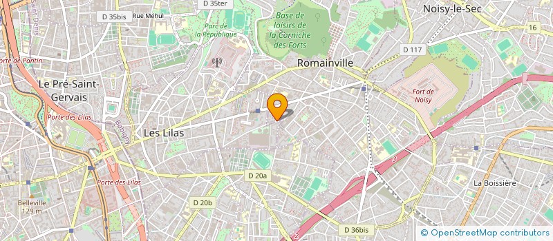 localisation de l'entreprise CEVER COMPTOIR DES ENERGIES VERTES ET RENOUVELABLES à ROMAINVILLE