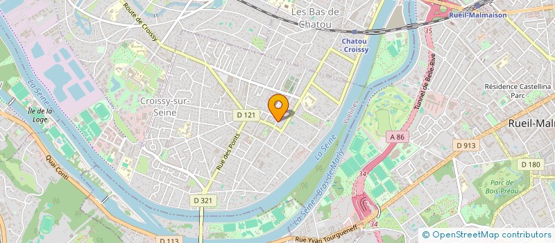 localisation de l'entreprise CEVET  CHATOU