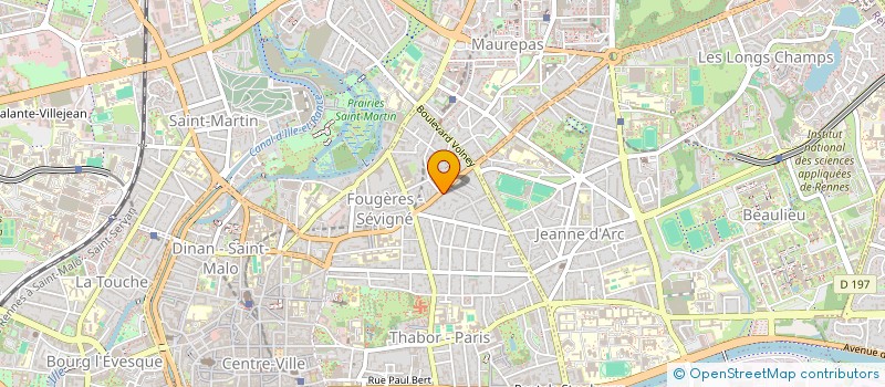 localisation de l'entreprise CEVET - CONSEIL ET EXPERTISE VETERINAIRE à CESSON-SEVIGNE
