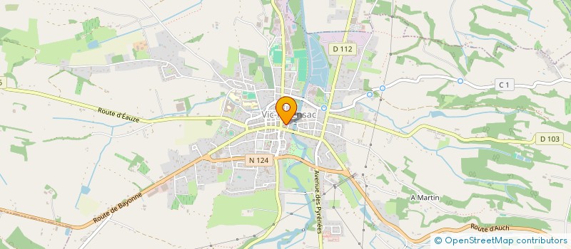 localisation de l'entreprise CEVI à VIC-FEZENSAC
