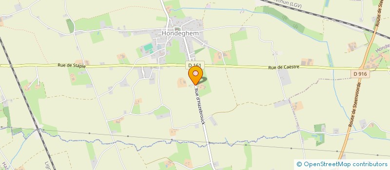 localisation de l'entreprise CEVI à HONDEGHEM