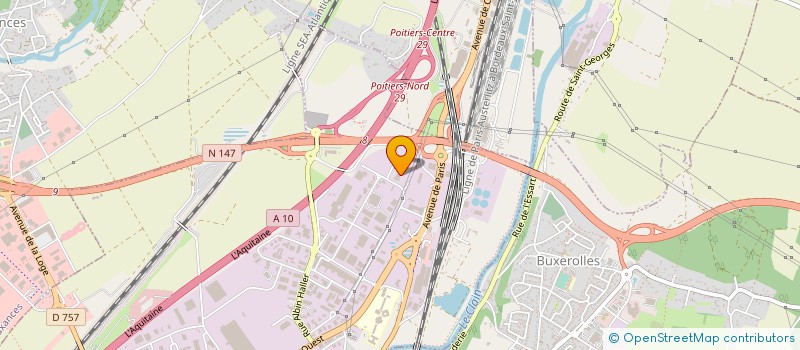 localisation de l'entreprise CEVI OUEST  POITIERS