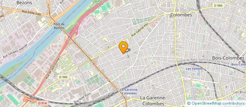 localisation de l'entreprise CEVIJU à COLOMBES