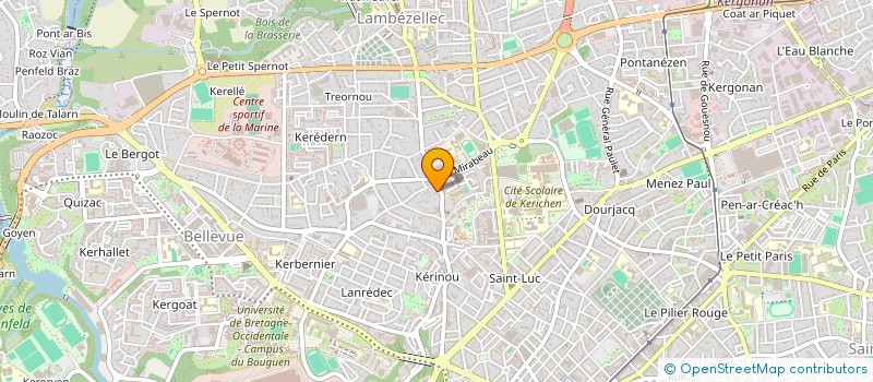 localisation de l'entreprise CEVIL à BREST