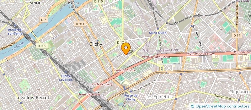 localisation de l'entreprise CEVILANDE à CLICHY