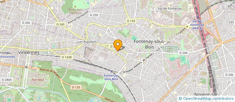 localisation de l'entreprise CEVIM à FONTENAY-SOUS-BOIS