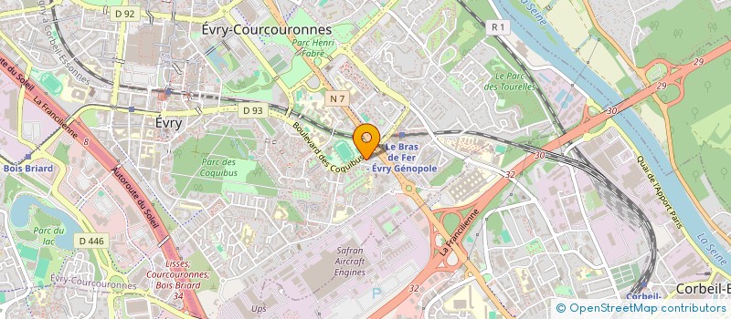 localisation de l'entreprise CEVITAL à EVRY-COURCOURONNES