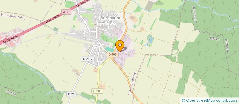 localisation de l'entreprise CEVITECH à BURNHAUPT-LE-BAS
