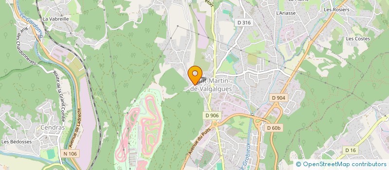 localisation de l'entreprise CEVLOC  SAINT-MARTIN-DE-VALGALGUES