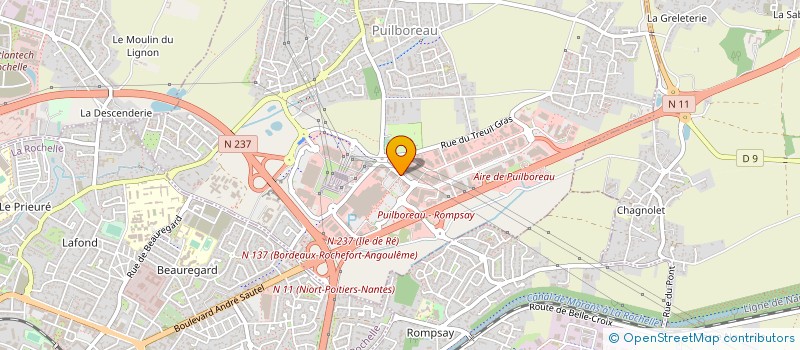 localisation de l'entreprise CEVRA LOGISTIQUE à PUILBOREAU
