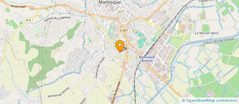 localisation de l'entreprise CEYA à MANOSQUE