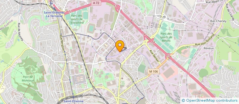 localisation de l'entreprise CEYAN SPORTS  SAINT-ETIENNE