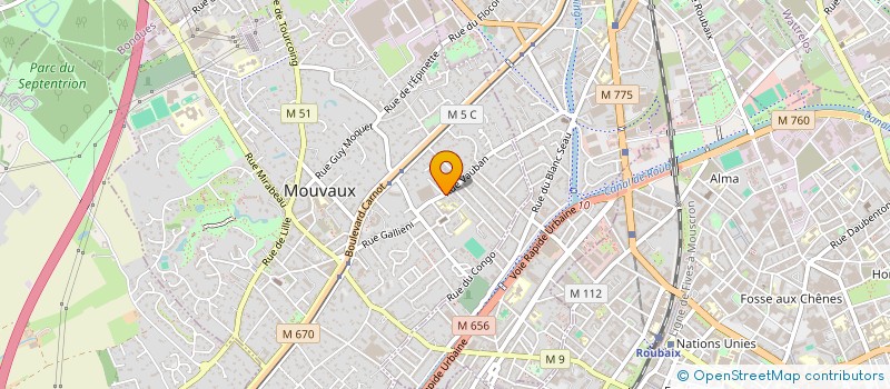 localisation de l'entreprise CEYBAK  MOUVAUX