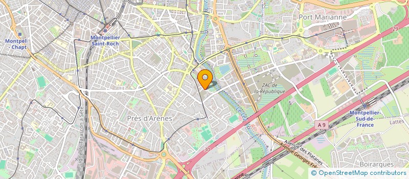 localisation de l'entreprise CEYMAZ à MONTPELLIER