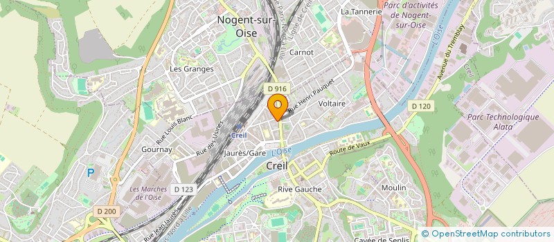 localisation de l'entreprise CEYSA  CREIL