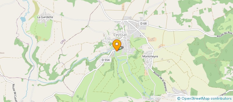 localisation de l'entreprise CEYSSAT MA BOUGIE  CEYSSAT