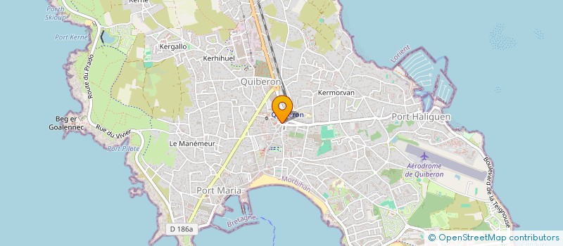 localisation de l'entreprise CEZ GOURMET - LA COTE GOURMANDE  QUIBERON