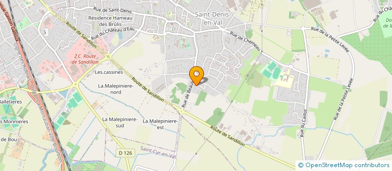 localisation de l'entreprise CEZAK à SAINT-DENIS-EN-VAL