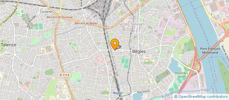 localisation de l'entreprise CEZAM à BEGLES
