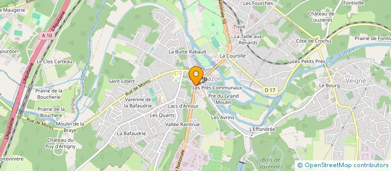 localisation de l'entreprise CEZAM FOOD  SORIGNY