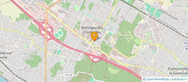 localisation de l'entreprise CEZAM HOLDING  MONTIGNY-LES-CORMEILLES