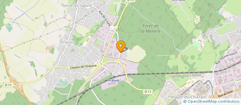 localisation de l'entreprise CEZAM RESTAURATION à SERRE-LES-SAPINS
