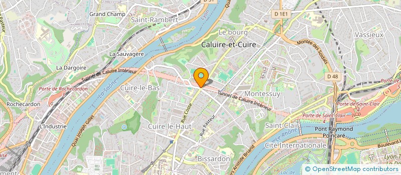 localisation de l'entreprise CEZAMM à CALUIRE-ET-CUIRE