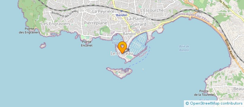 localisation de l'entreprise CEZANNE  BANDOL