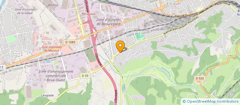 localisation de l'entreprise CEZANNE  BRIVE-LA-GAILLARDE