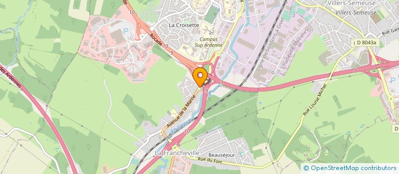 localisation de l'entreprise CEZANNE  LA FRANCHEVILLE