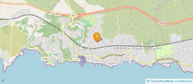 localisation de l'entreprise CEZANNE  SAUSSET-LES-PINS
