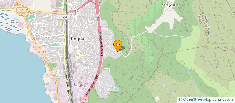 localisation de l'entreprise CEZANNE  ROGNAC