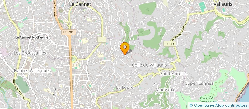 localisation de l'entreprise CEZANNE IMMOBILIER à CANNES