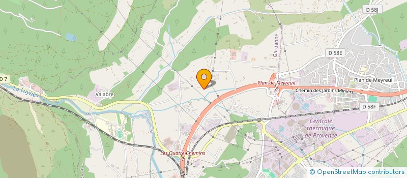 localisation de l'entreprise CEZANNE PLOMBERIE à GARDANNE