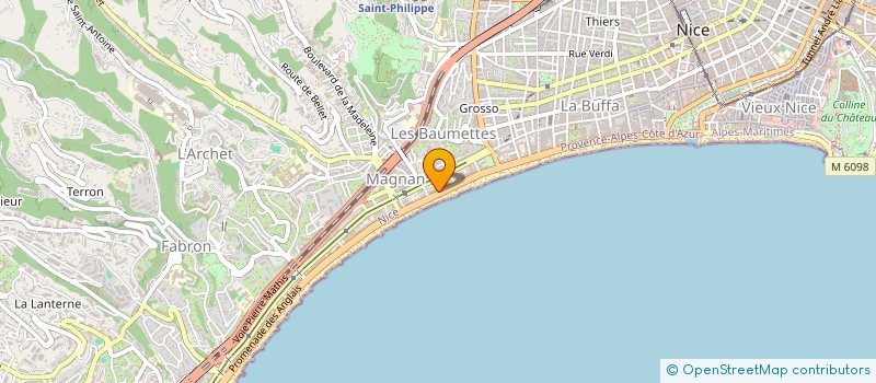 localisation de l'entreprise CEZART à NICE