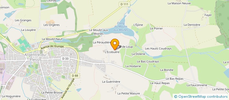 localisation de l'entreprise CEZE  ARGENTRE-DU-PLESSIS