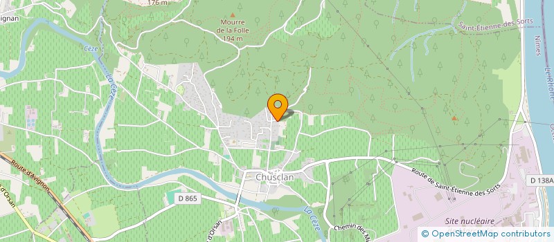 localisation de l'entreprise CEZE DANSE  CHUSCLAN