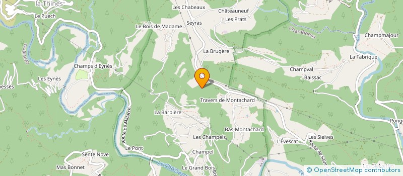 localisation de l'entreprise CEZE ET GANIERE  MALBOSC