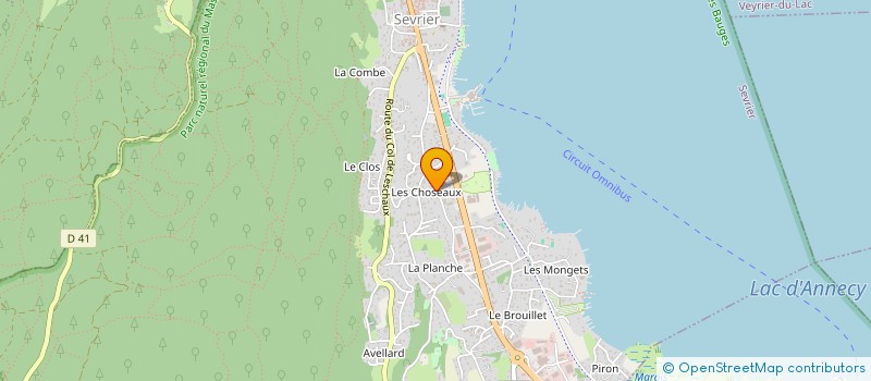 localisation de l'entreprise CEZEMBRE ARCHITECTURE  SEVRIER