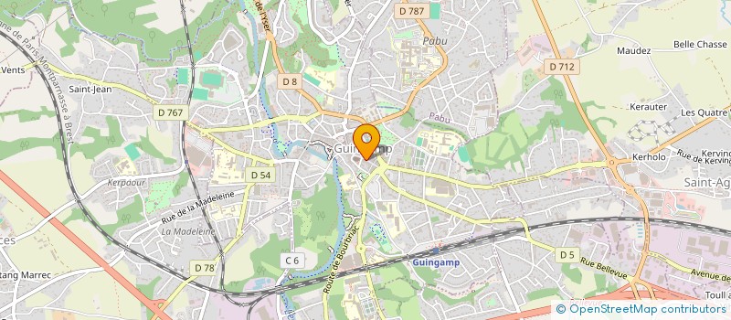 localisation de l'entreprise CEZON  GUINGAMP